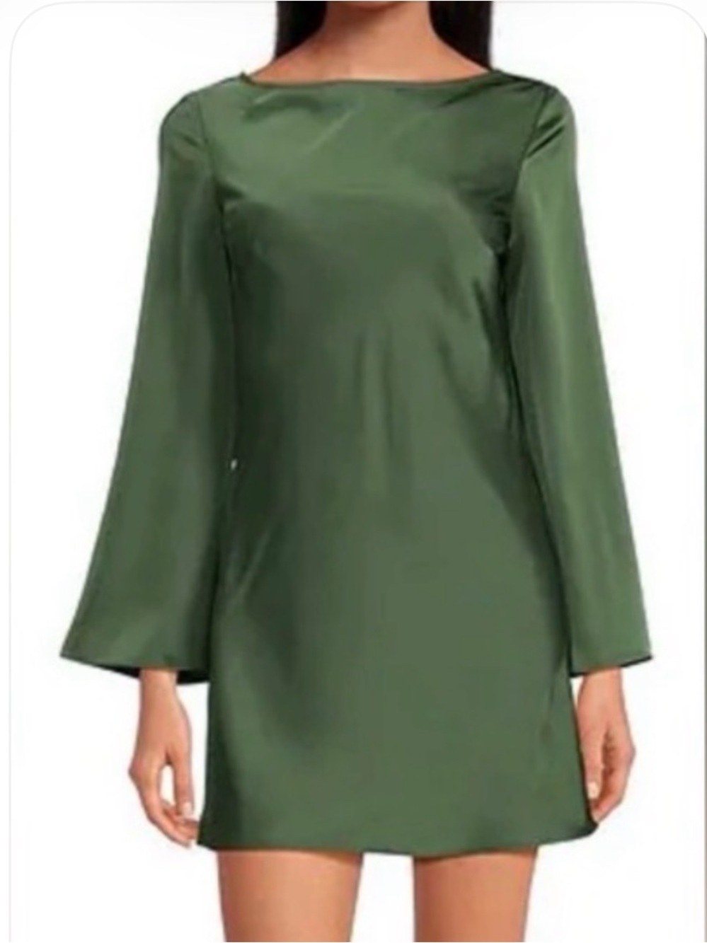 Gianni Bini Green Long Sleeve Mini Dress NWT